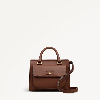 Radley London Cherrywood Small Ziptop Grab Bag In Brown