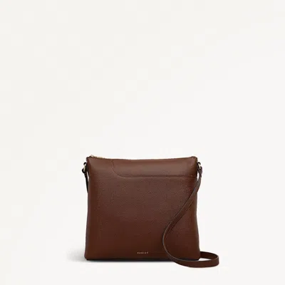 Radley London Chocolate Large Ziptop North-south Cross Body Bag In Brown