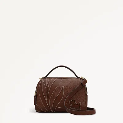 Radley London Chocolate Small Ziptop Cross Body Bag In Brown