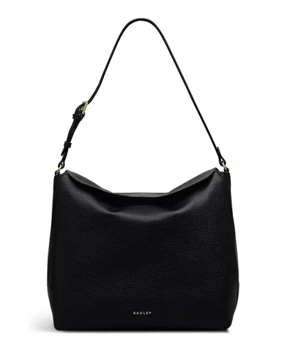 Radley London City Road Medium Flap Over Shoulder Bag In Black