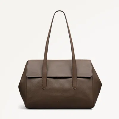Radley London Coffee Large Flapover Shoulder Bag In Brown | ModeSens