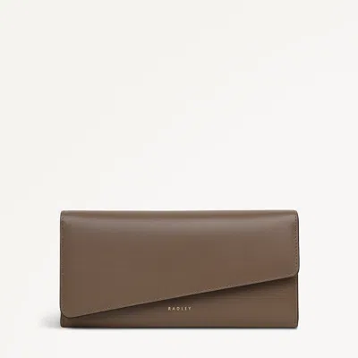 Radley London Coffee Large Flapover Wallet In Brown