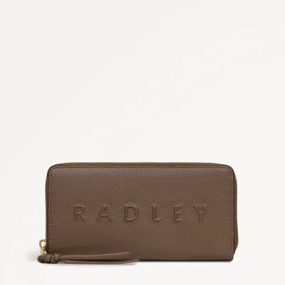 Radley London Coffee Large Zip Around Wallet In Gray