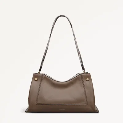 Radley London Coffee Medium Ziptop Shoulder