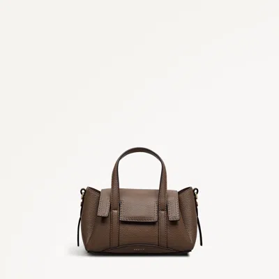Radley London Coffee Small Flapover Grab Bag In Brown
