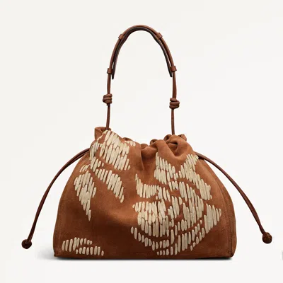 Radley London Cognac Large Drawstring Shoulder Bag In Brown