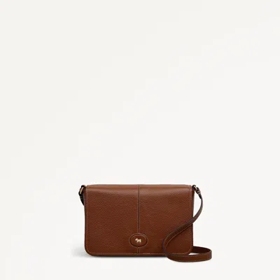 Radley London Cognac Medium Flapover Cross Body Bag In Brown