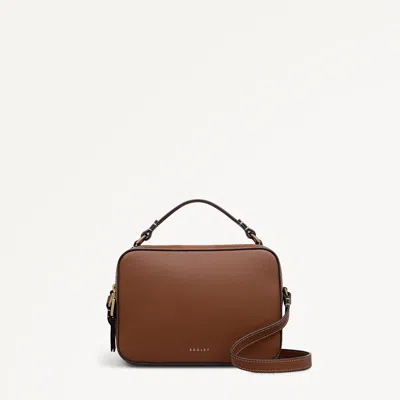 Radley London Cognac Medium Ziptop Cross Body Bag In Brown
