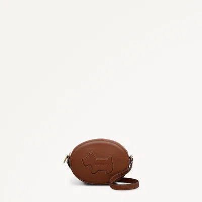 Radley London Cognac Mini Ziptop Cross Body Bag In Brown