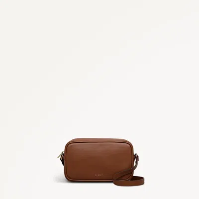 Radley London Cognac Small Ziptop Cross Body Bag In Brown