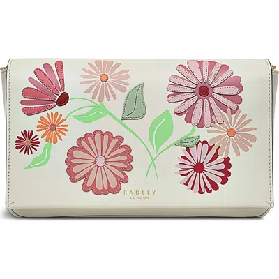 Radley London Columbia Grove Floral Crossbody Bag In Chalk