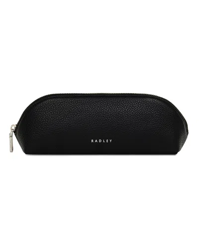 Radley London Commute Street Zip Top Pencil Case Bag In Black