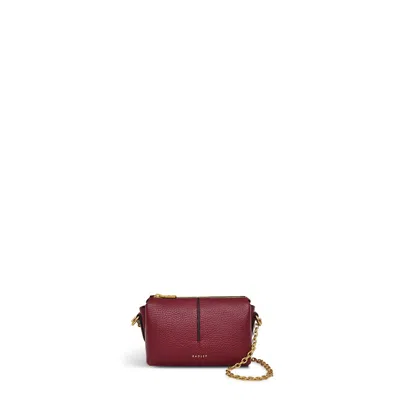 Radley London Cranberry Red Crossbody With Chain Strap