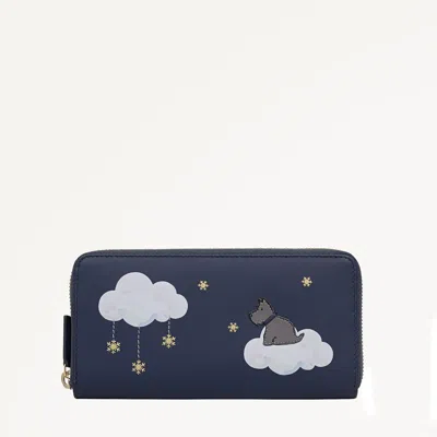 Radley London Dark Blue Large Zip Around Wallet