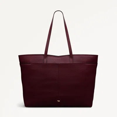 Radley London Dark Cherry Large Ziptop Tote Bag In Red