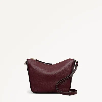 Radley London Dark Cherry Medium Ziptop Cross Body Bag In Red