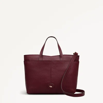 Radley London Dark Cherry Medium Ziptop Grab Bag In Burgundy