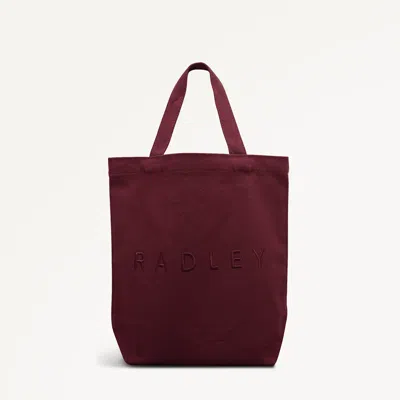 Radley London Dark Cherry Small Open Top Grab In Red