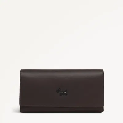 Radley London Dark Oak Extra Large Flapover Wallet In Black