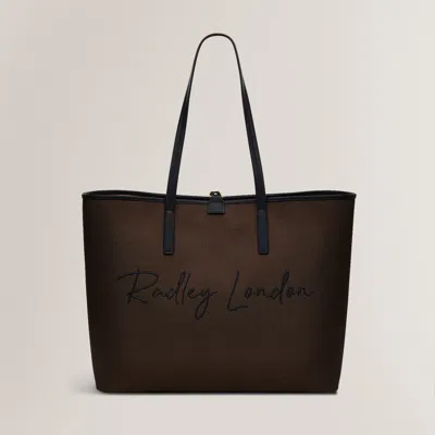 Radley London Dark Oak Large Open Top Tote