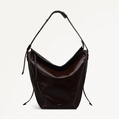 Radley London Dark Oak Large Ziptop Shoulder In Brown