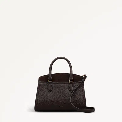 Radley London Dark Oak Mini Zip Around Grab Bag In Brown