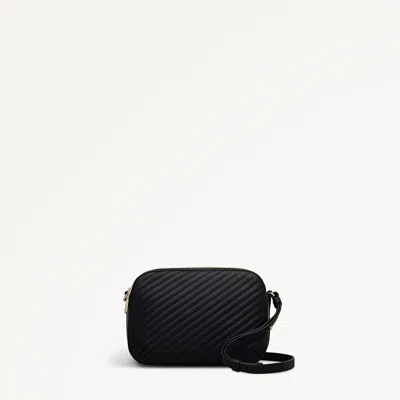 Radley London Dukes Place - Diagonal Quilt Medium Ziptop Cross Body Black - 113061