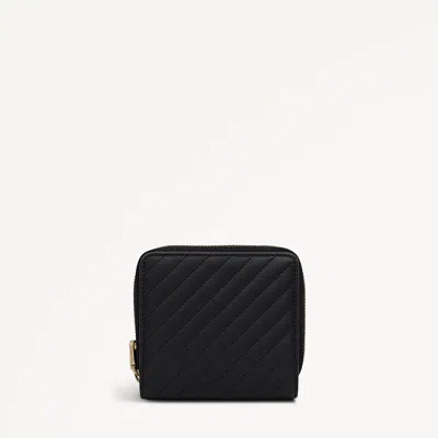 Radley London Dukes Place - Quilt Medium Zip Around Purse Black - 113166