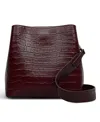 Radley London Dukes Place Faux Croc Small Compartment Crossbody Bag In Burgundy