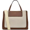 Radley London Dukes Place Leather & Canvas Grab Tote Bag In Tortoise