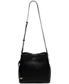 Radley London Dukes Place Medium Pebble Leather Compartment Crossbody In Black,gold