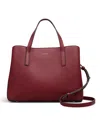 Radley London Dukes Place Small Ziptop Grab Satchel Bag In Burgundy