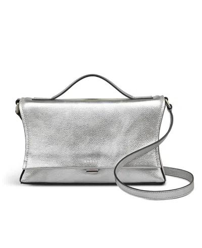 Radley London Ellerdine Way Small Flap Over Crossbody Bag In Silver