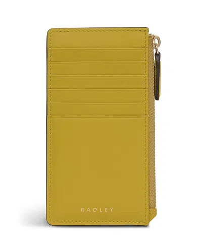Radley London Elm Avenue Zip Top Coin Wallet In Yellow