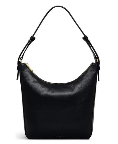 Radley London Embankment Way Large Ziptop Shoulder Bag In Black
