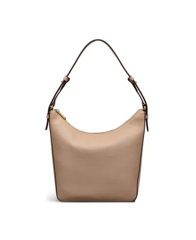 Radley London Embankment Way Large Ziptop Shoulder Bag In Silt