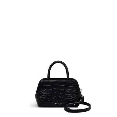 Radley London Faux Croc Black Grab Bag