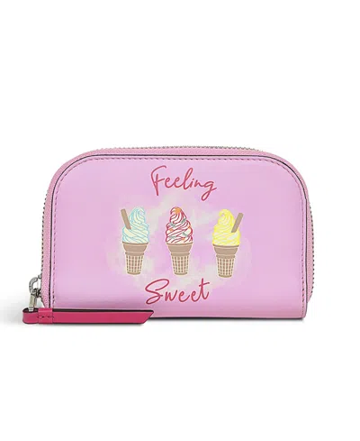 Radley London Feeling Sweet Medium Zip Around Wallet In Sugar Pink