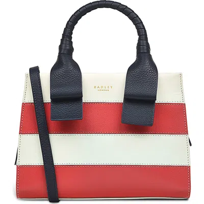 Radley London Finch Lane Leather Stripe Tote Bag In Chalk