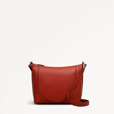 Radley London Flame Medium Ziptop Cross Body Bag In Red