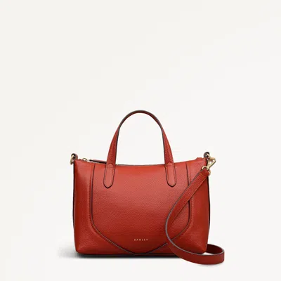 Radley London Flame Small Ziptop Grab Bag In Red