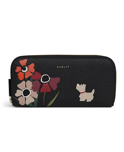 Radley London Floribunda Zip Around Wallet In Black