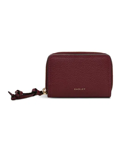 Radley London Fountain Park Mini Zip Around Wallet In Burgundy