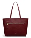 Radley London Fountain Road Large Zip Top Tote Bag In Burgundy