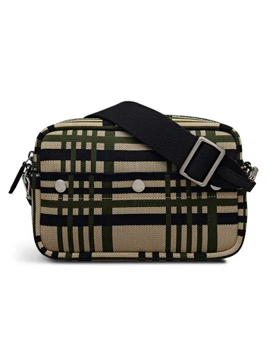 Radley London Hadleigh Place Check Small Ziptop Crossbody Bag In Brown