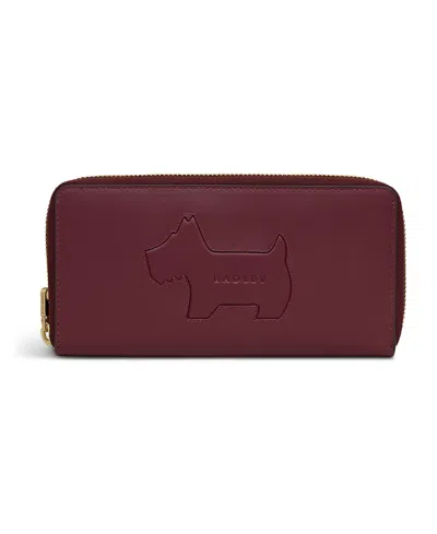 Radley London Hadley Lane Large Zip Around Wallet In Burgundy