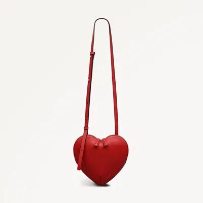 Radley London Heart Street Medium Ziptop Cross Body Poinsettia - 113080 In Red