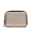 Radley London Heath Crescent Metallic Zip Around Wallet In Gold