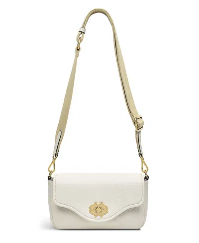 Radley London Heirloom Place Leather Small Flapover Crossbody In White