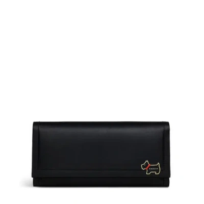 Radley London Heritage Lane Large Flapover Wallet In Black
